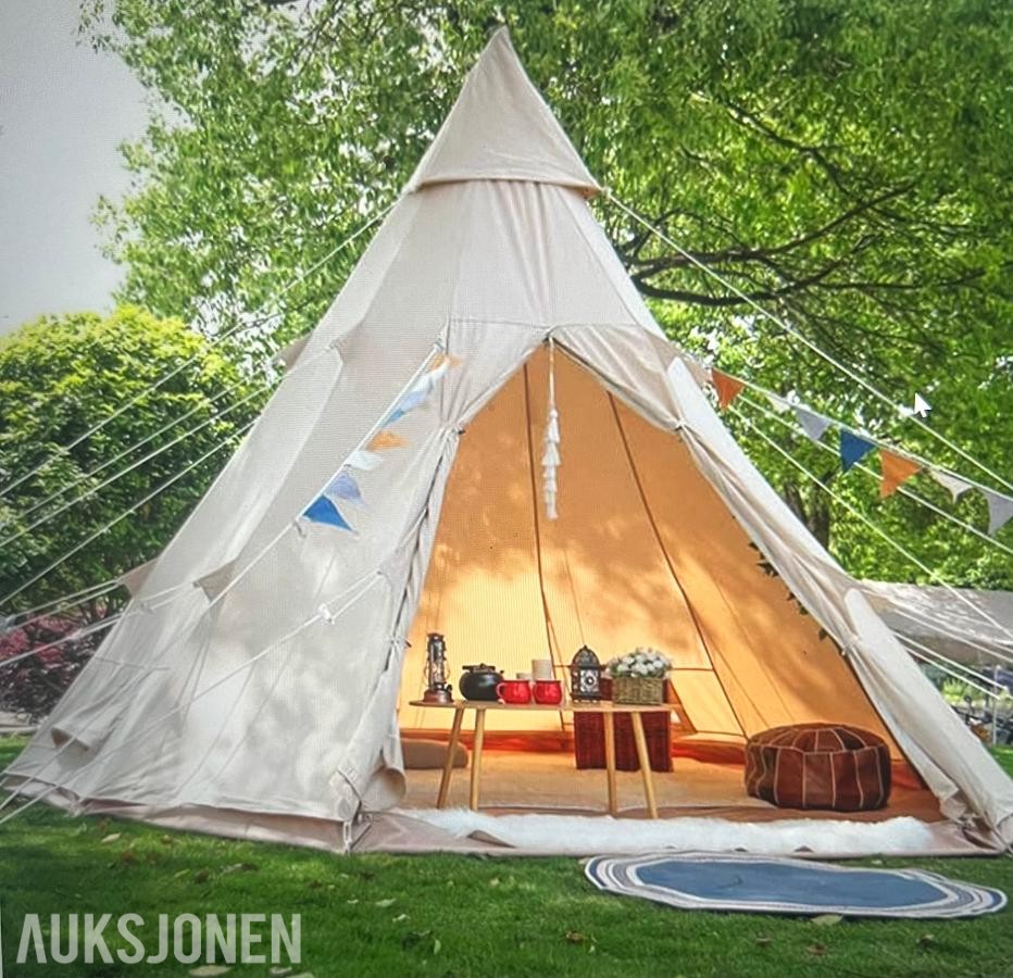 TIPI GLAMPINGTELT 500x500x350CM L/B/H.