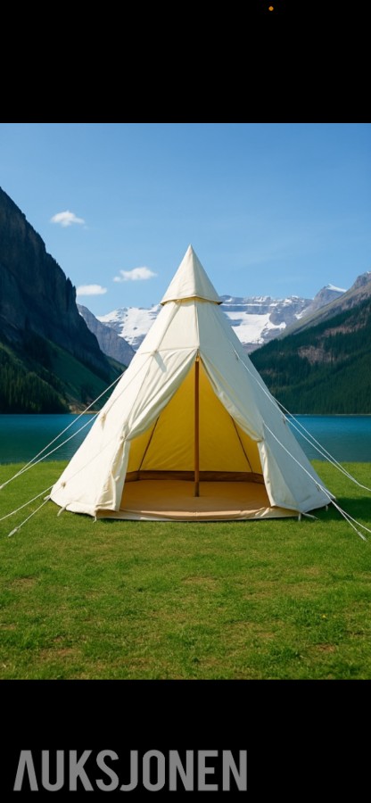 TIPI GLAMPINGTELT 500x500x350CM L/B/H.