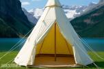 TIPI GLAMPINGTELT 500x500x350CM L/B/H.