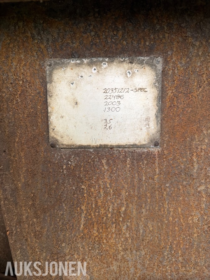 Klappvingeskuffe / Snøskuffe med hydrauliske sidevinger – 2,6 m
