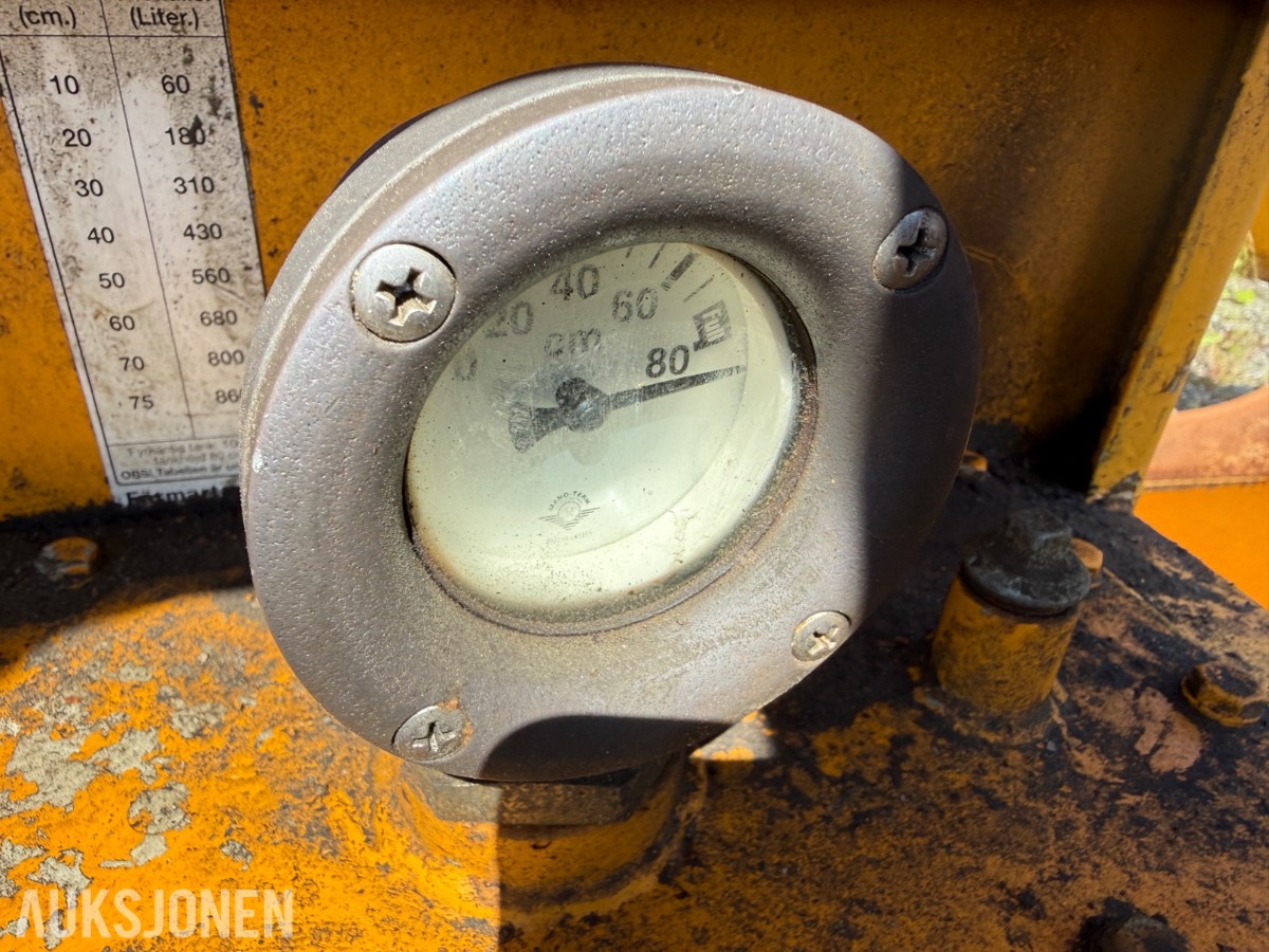 Sk dieseltank 1000 liter Tanken er full!
