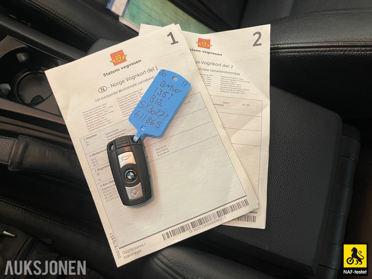 2011 BMW 1-serie 135I 305 HK AUT M-SPORT CRUISE TAKLUKE SPORTSUNDERSTELL