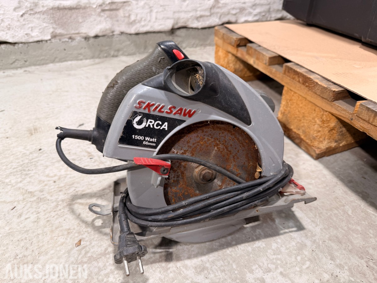 Parti med verktøy og tilbehør - Milwaukee, Ryobi og Skilsaw