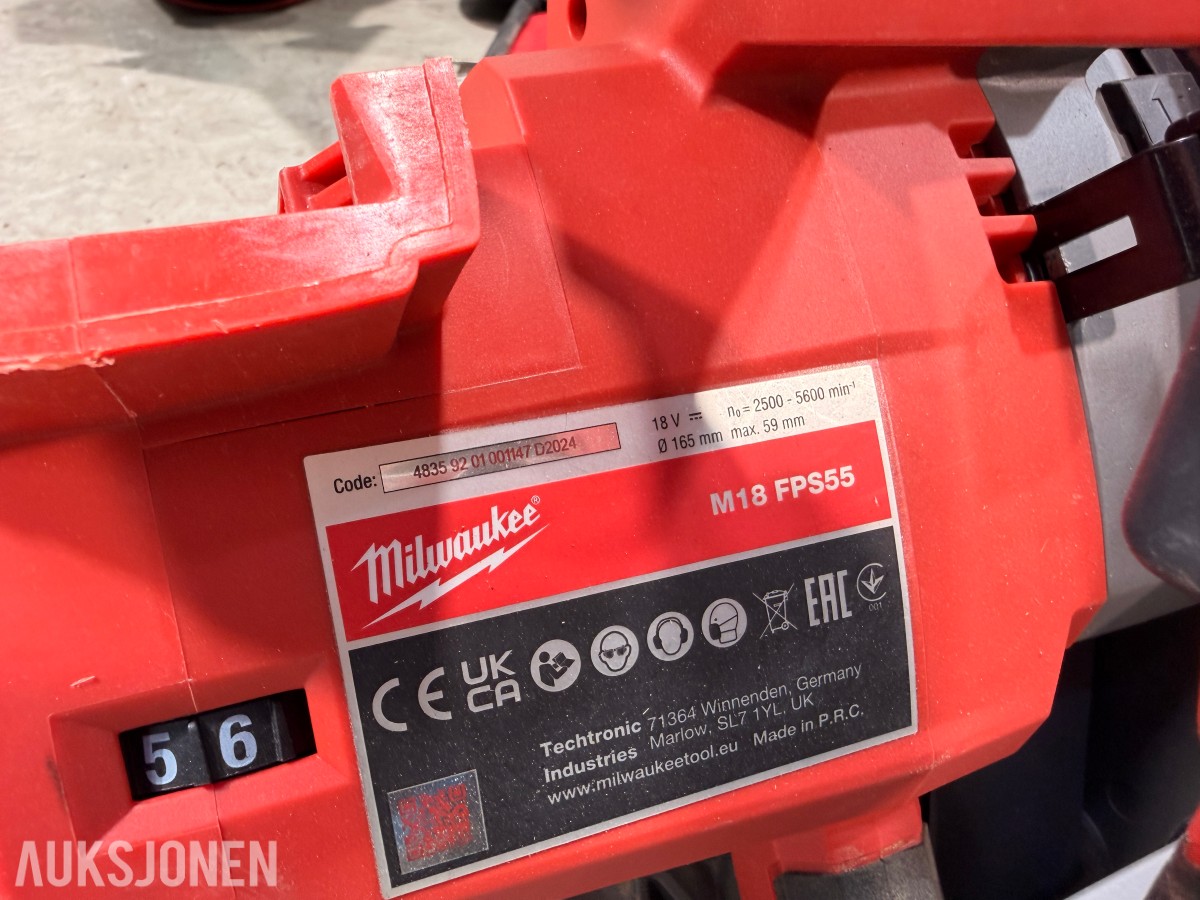 Parti med verktøy og tilbehør - Milwaukee, Ryobi og Skilsaw