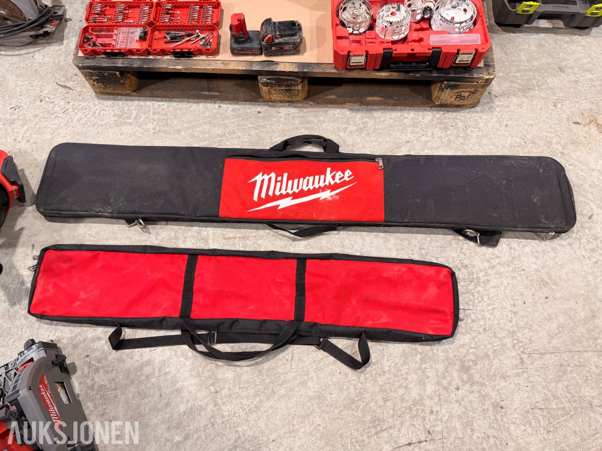 Parti med verktøy og tilbehør - Milwaukee, Ryobi og Skilsaw