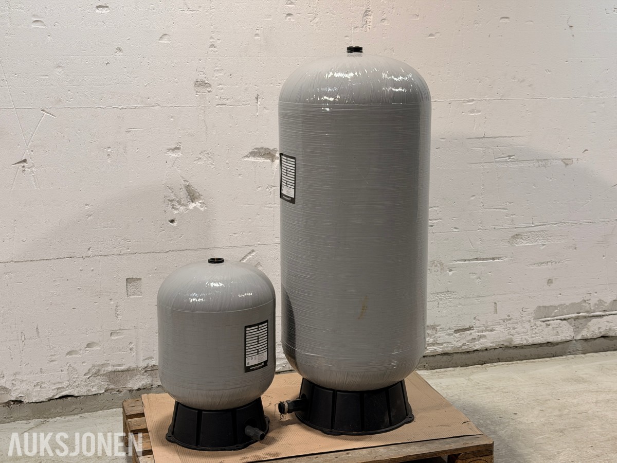 2 stk Grundfos GT-C trykktanker – 60 og 250 liter