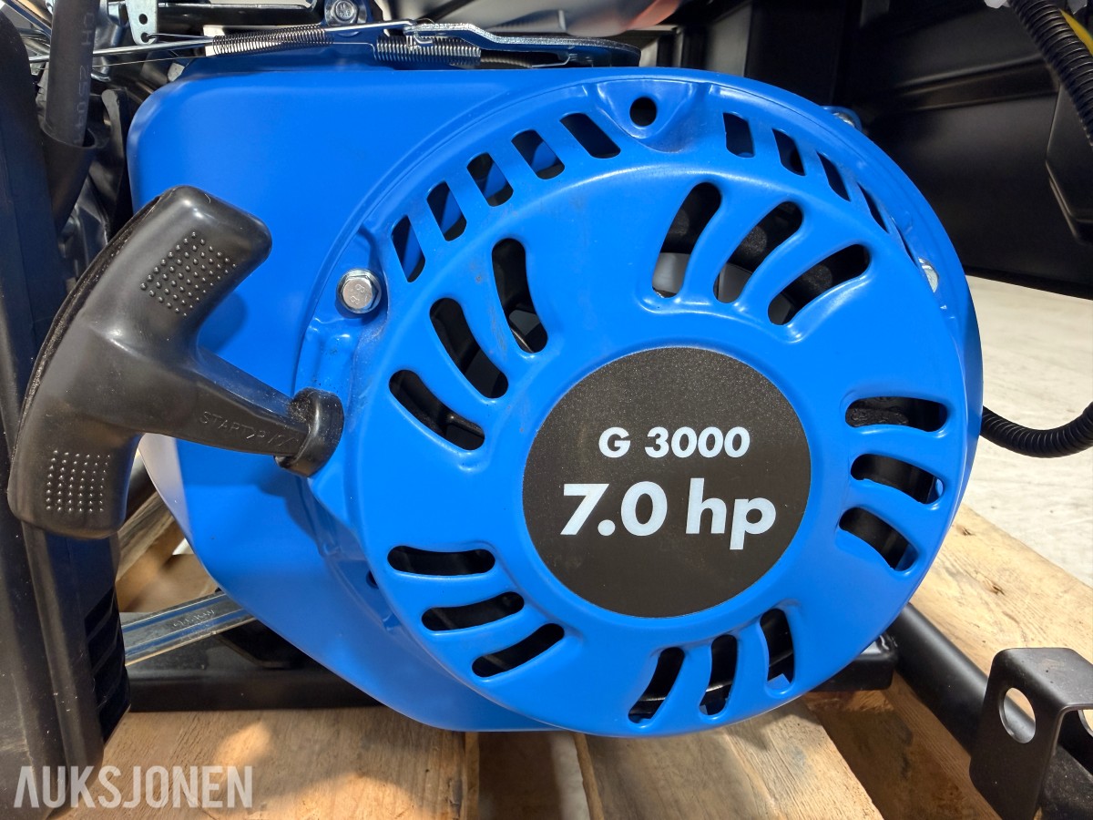 2025 Biltema strømaggregat G3000 3,0 kW – 230 V bensindrevet aggregat