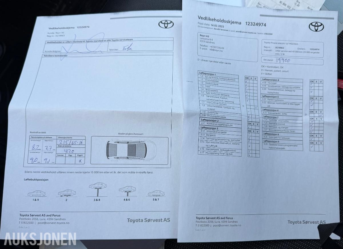2021 Toyota ProAce, Electric 75kWt L2, 55000km