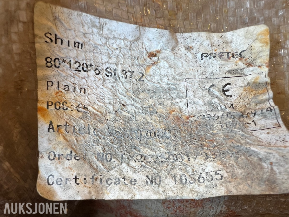 Jernbaneutstyr for vedlikehold/rep Chims div tykkelser + braketter