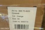 167 stk Univern Coverall orange - str 44/60/64