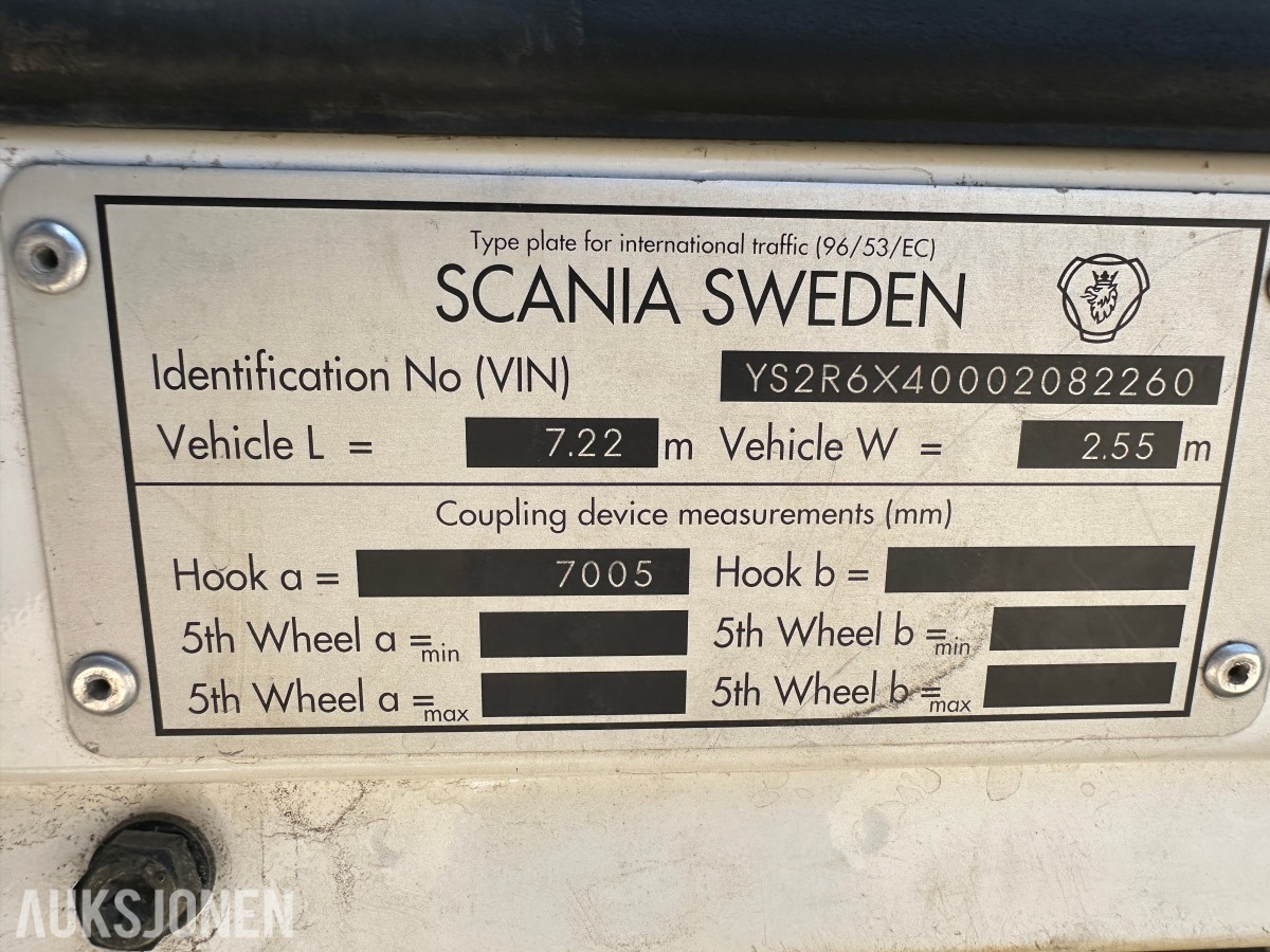 2012 - Scania R500 6x4 Tippbil