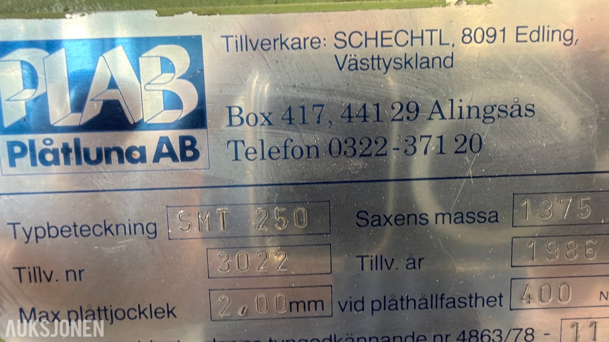 Schechtl SMT 250 1988 mod.