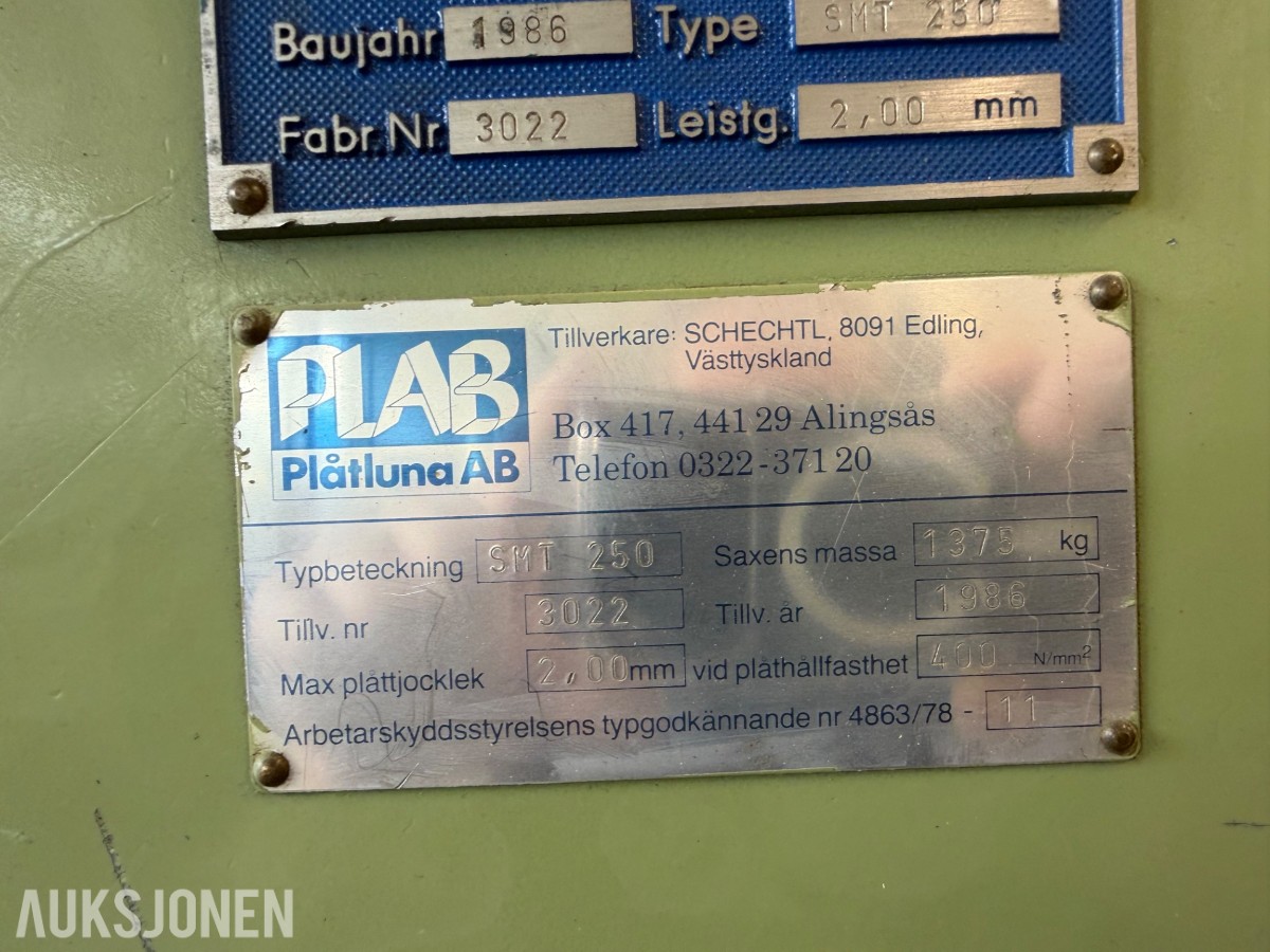 Schechtl SMT 250 1988 mod.