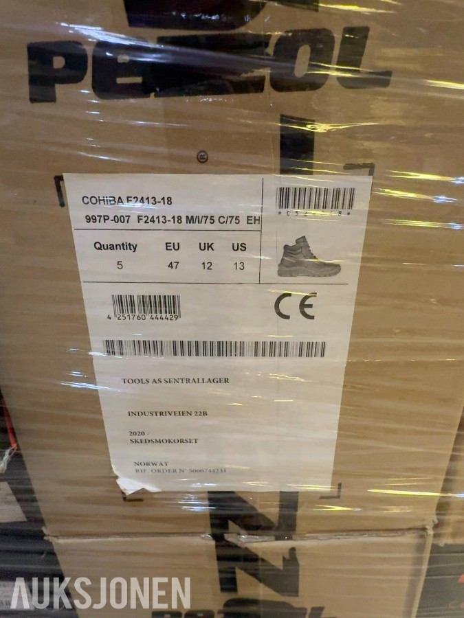 86 stk Pezzol Cohiba F2413-18 vernesko i forskjellige størrelser