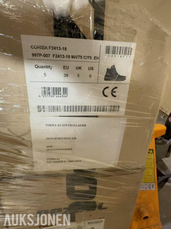 86 stk Pezzol Cohiba F2413-18 vernesko i forskjellige størrelser