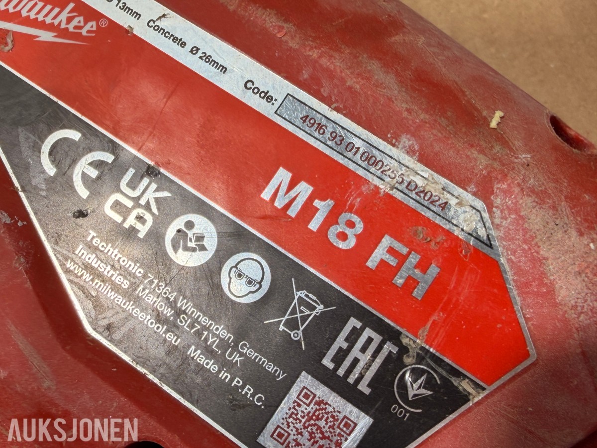 Milwaukee M18 elektroverktøy, batterier, verktøysett, redskaper og håndverktøy
