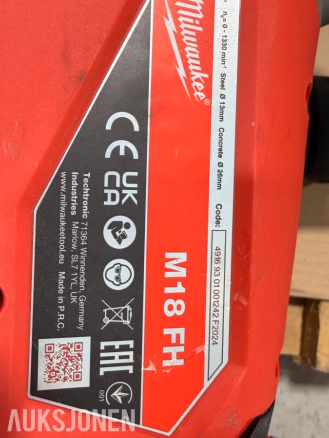 Milwaukee M18 elektroverktøy, batterier, verktøysett, redskaper og håndverktøy