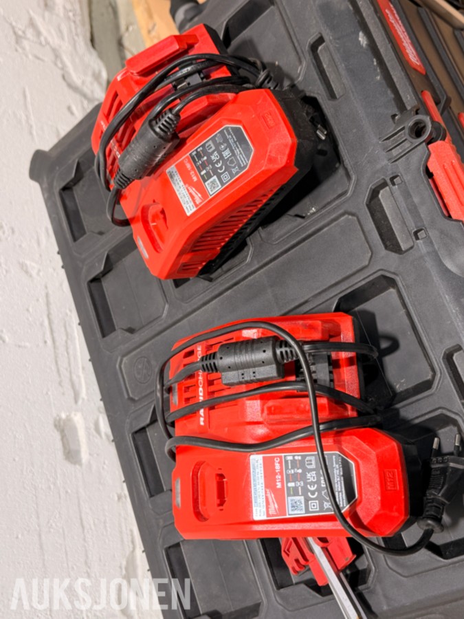 Milwaukee M18 elektroverktøy, batterier, verktøysett, redskaper og håndverktøy