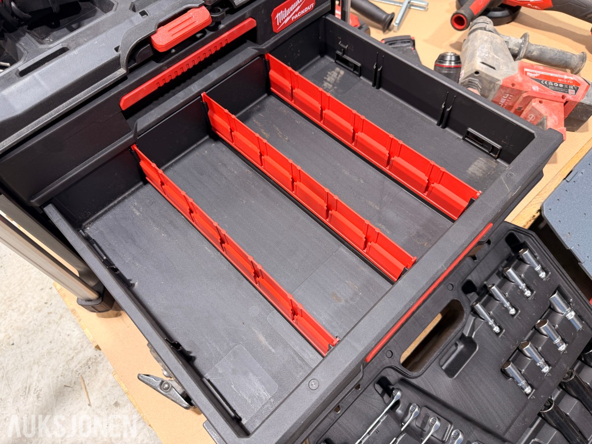 Milwaukee M18 elektroverktøy, batterier, verktøysett, redskaper og håndverktøy