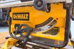 DeWalt DW745 bordsag med DE7400 arbeidsstativ og sagblader