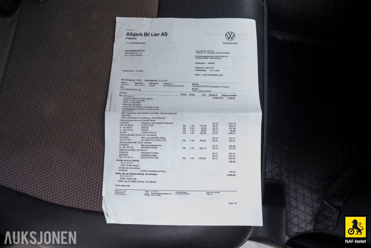 2018 Volkswagen Transporter 2,0 TDI 150hk Kort 4Motion