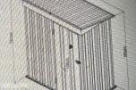2026 REDSKAPSBOD 147x86x134 CM B/D/H - GALVANISERT STÅL. F35K