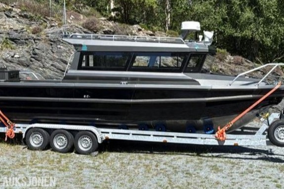 2026 Easy Craft 30,5 fot – Ny aluminiumsbåt med henger – Klargjort for 2 x 175/250 hk – Full Garmin-pakke – Toalett, dusj og pantry