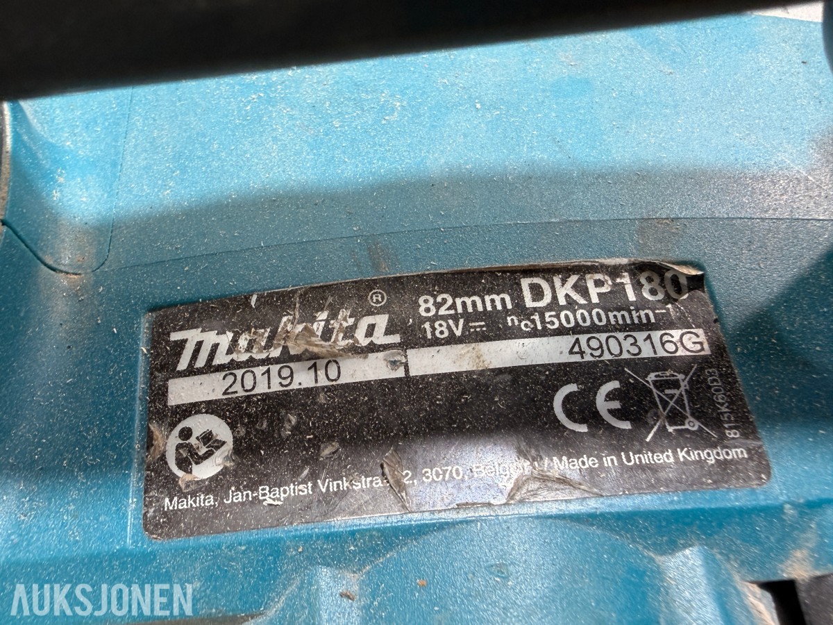 Verktøyparti med Milwaukee, Makita, Bosch, Hitachi og Basso