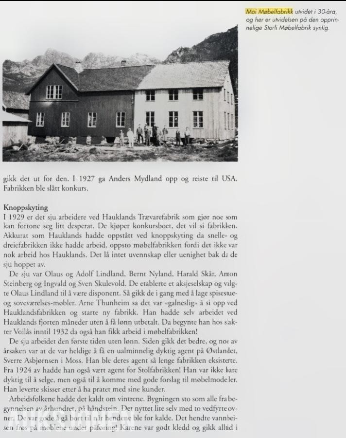 1930 Moi møbelfabrikk a/s Herskapelig dobbelt skap med lås