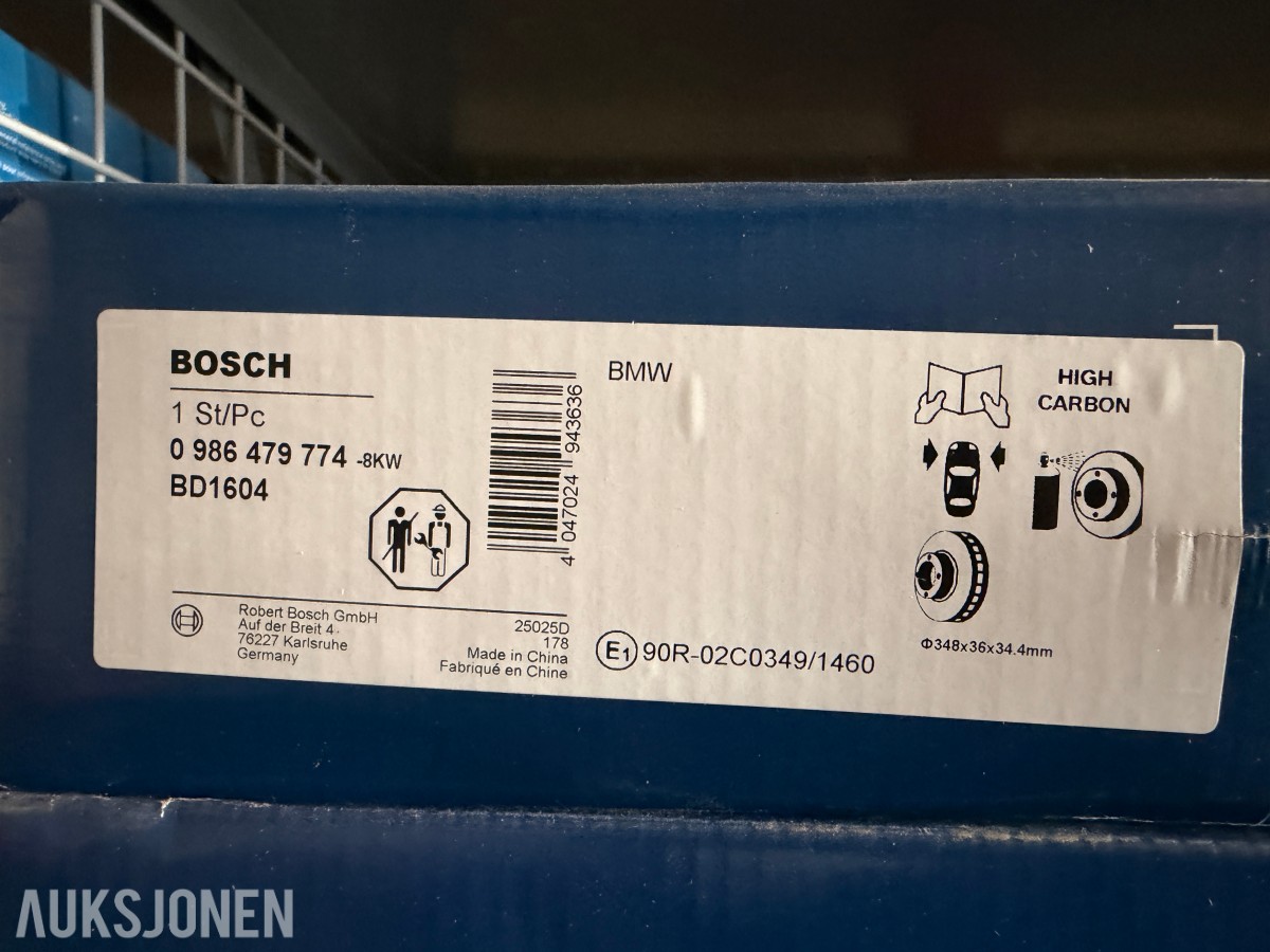 BMW – STORT VARELAGER MED NYE BREMSEDELER