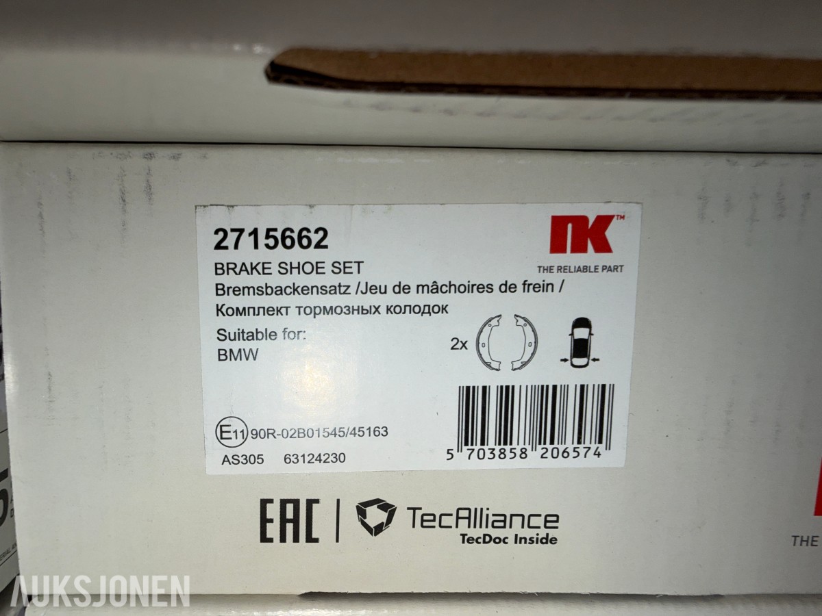 BMW – STORT VARELAGER MED NYE BREMSEDELER
