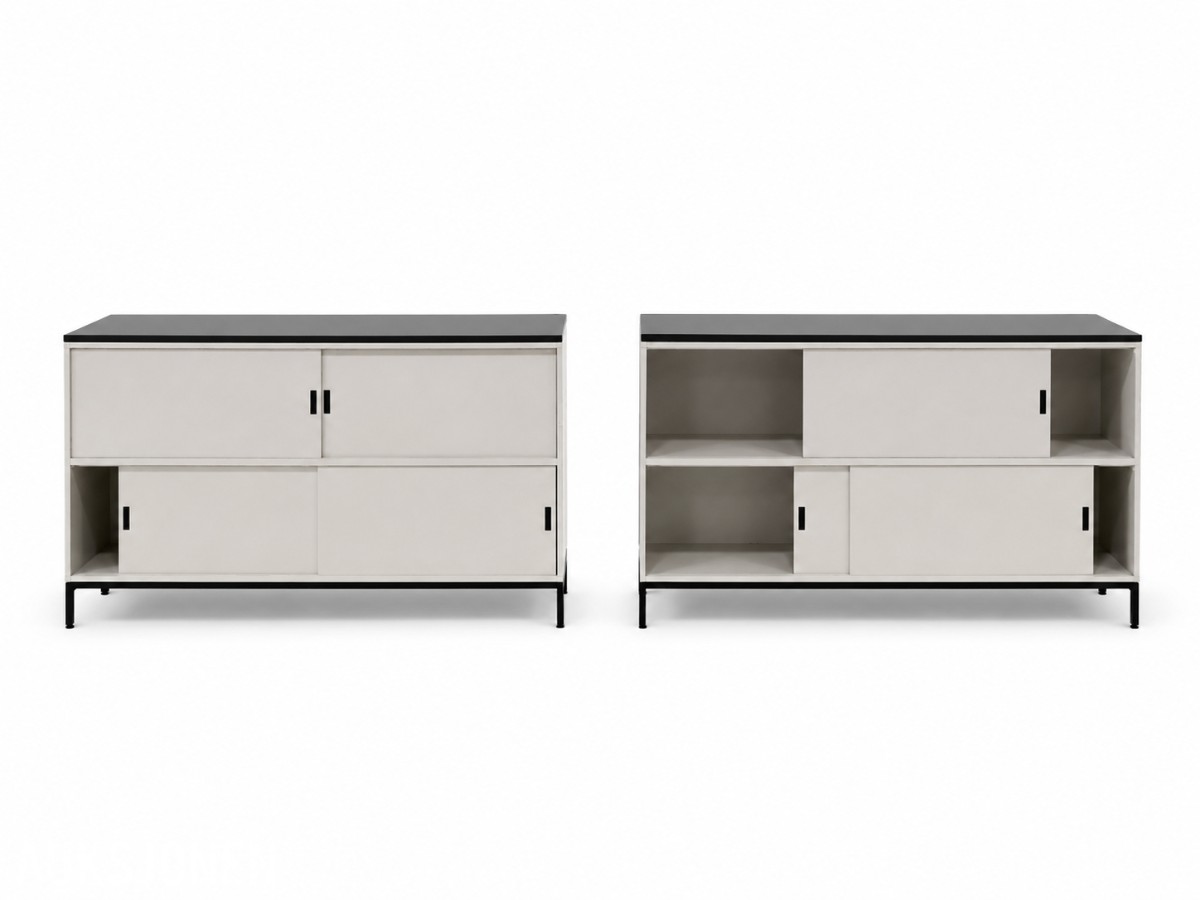 2 stk skjenker / oppbevaringsskap med skyvedører – 160 × 40 × 90 cm