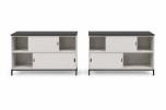 2 stk skjenker / oppbevaringsskap med skyvedører – 160 × 40 × 90 cm