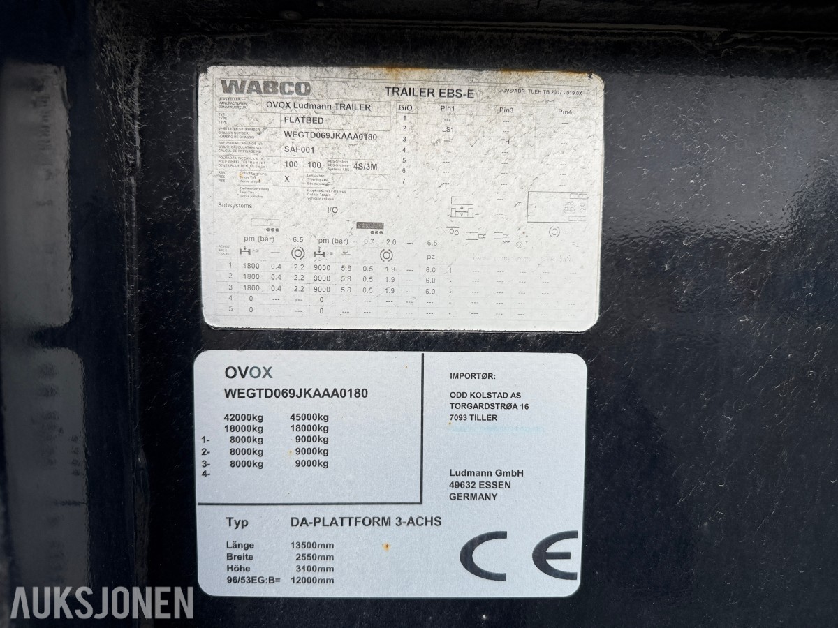 2024 - Ludmann 3-akslet - Maskinsemi / Maskinhenger