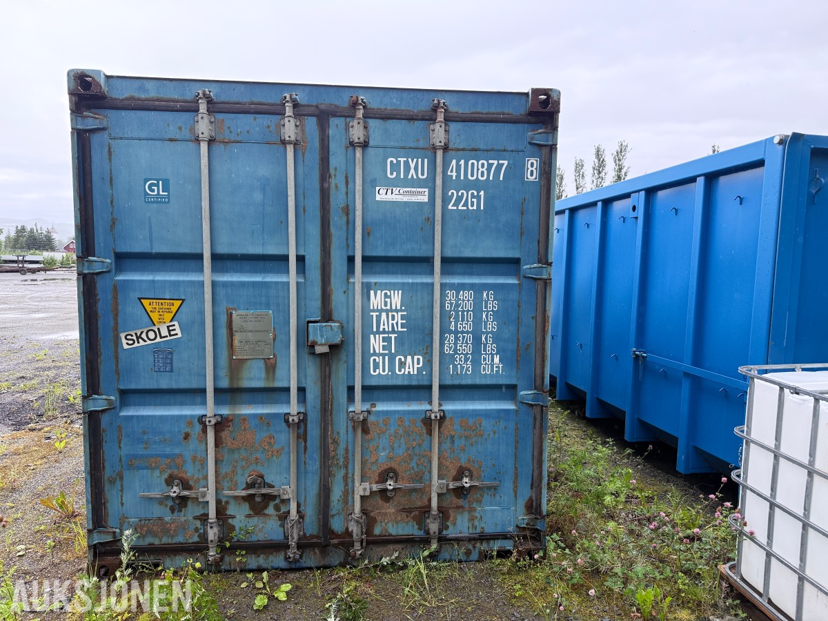 2011 - 20 fots container med containerramme