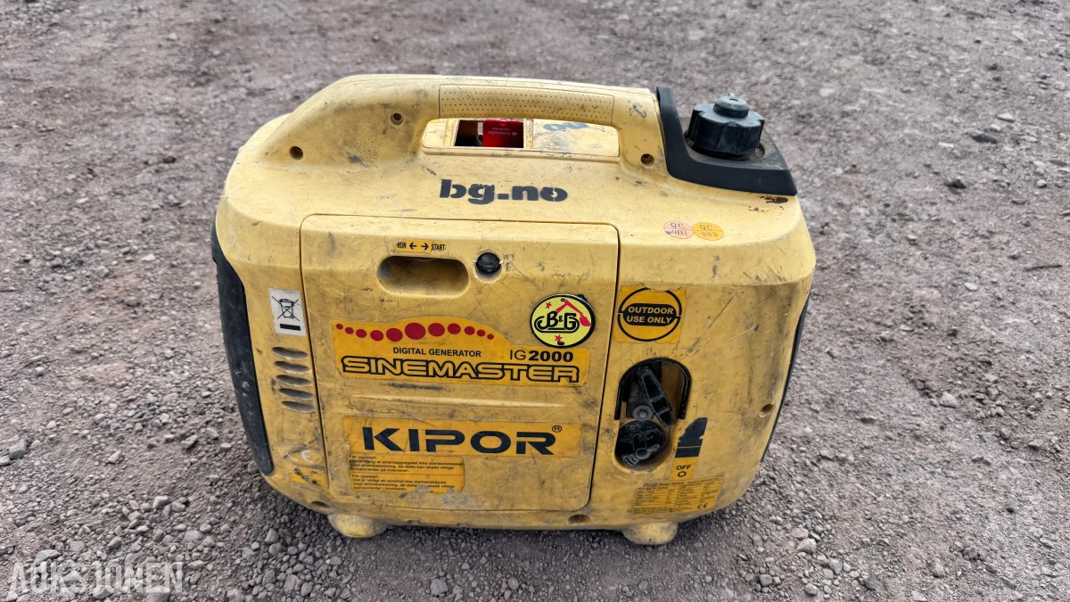 Loncin 3500i og Kipor IG2000 Sinemaster – Inverteraggregater – Reparasjonsobjekter