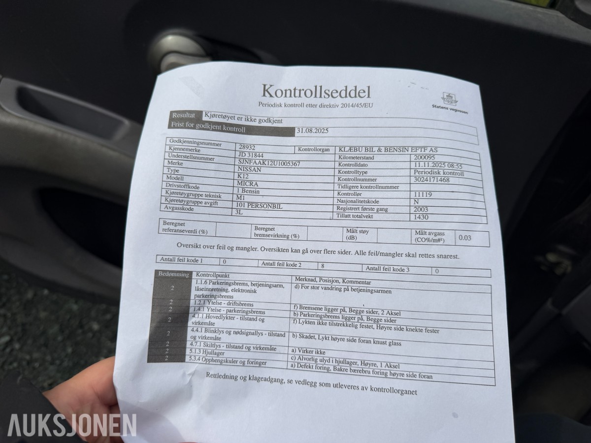 2003 Nissan MICRA 1.0-65
