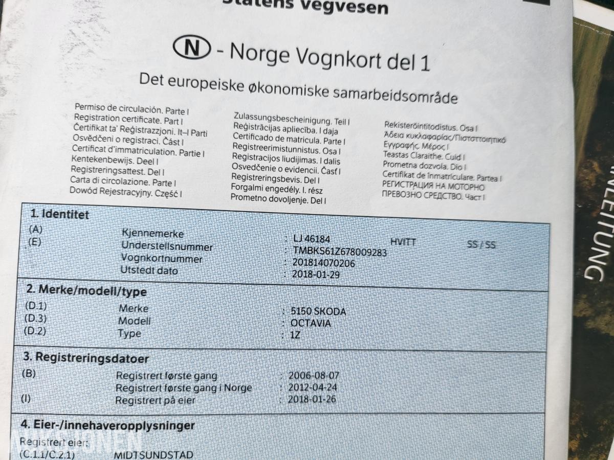 2007 Skoda Octavia 1.9-105 D 4X4, 262822km