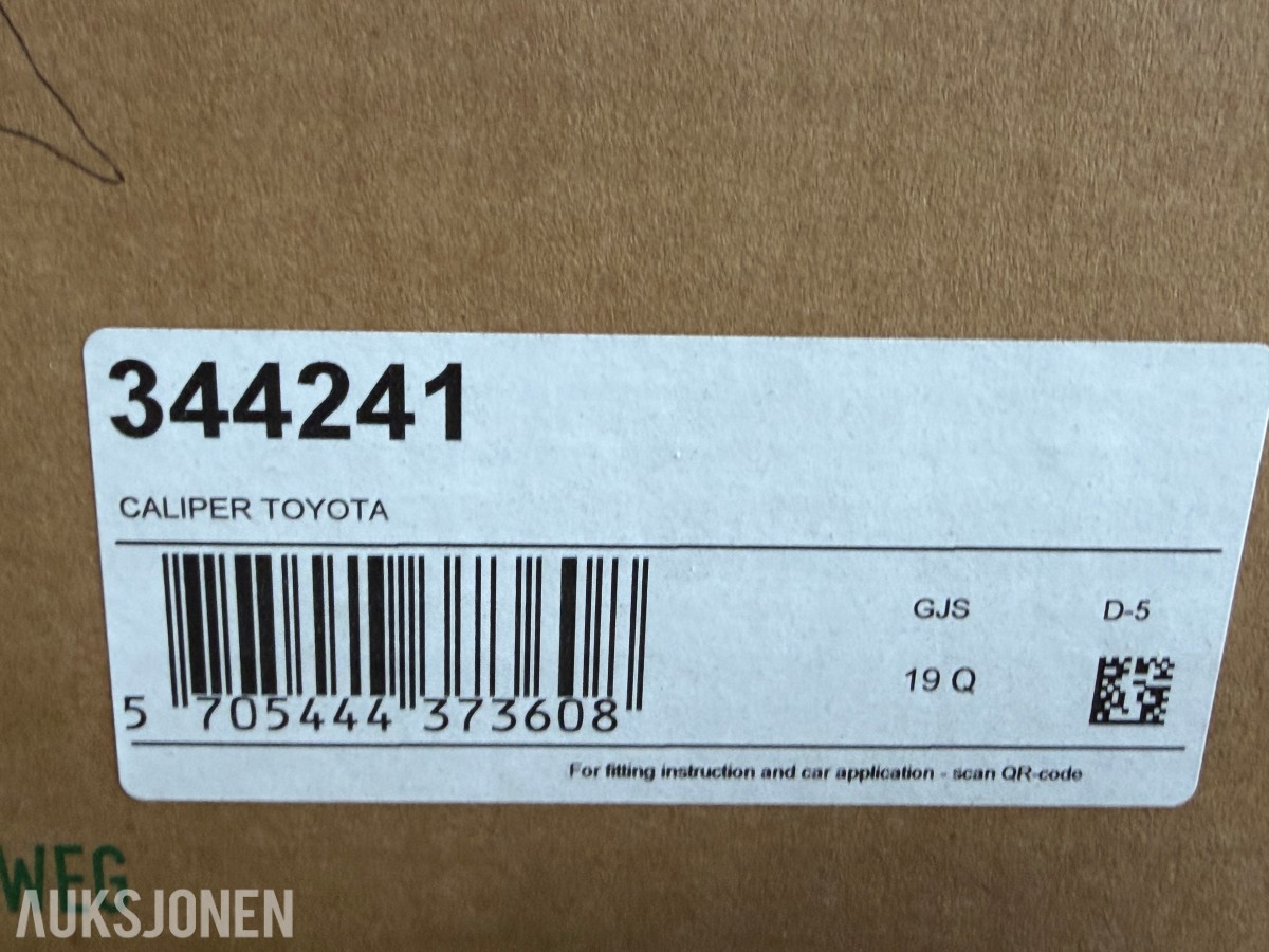 TOYOTA – STORT VARELAGER MED NYE BREMSEDELER