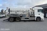 2009 MAN TGS SLAMSUGER M/SYREFAST TREKAMRET TANK M/SEPARATE VANNTANKER.