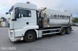 2009 MAN TGS SLAMSUGER M/SYREFAST TREKAMRET TANK M/SEPARATE VANNTANKER.
