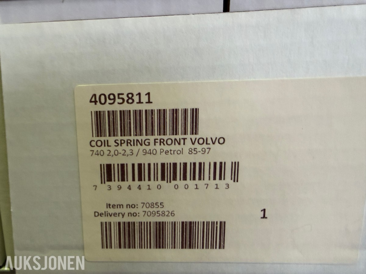 VOLVO – VARELAGER MED 18 NYE LESJÖFORS FJÆRER