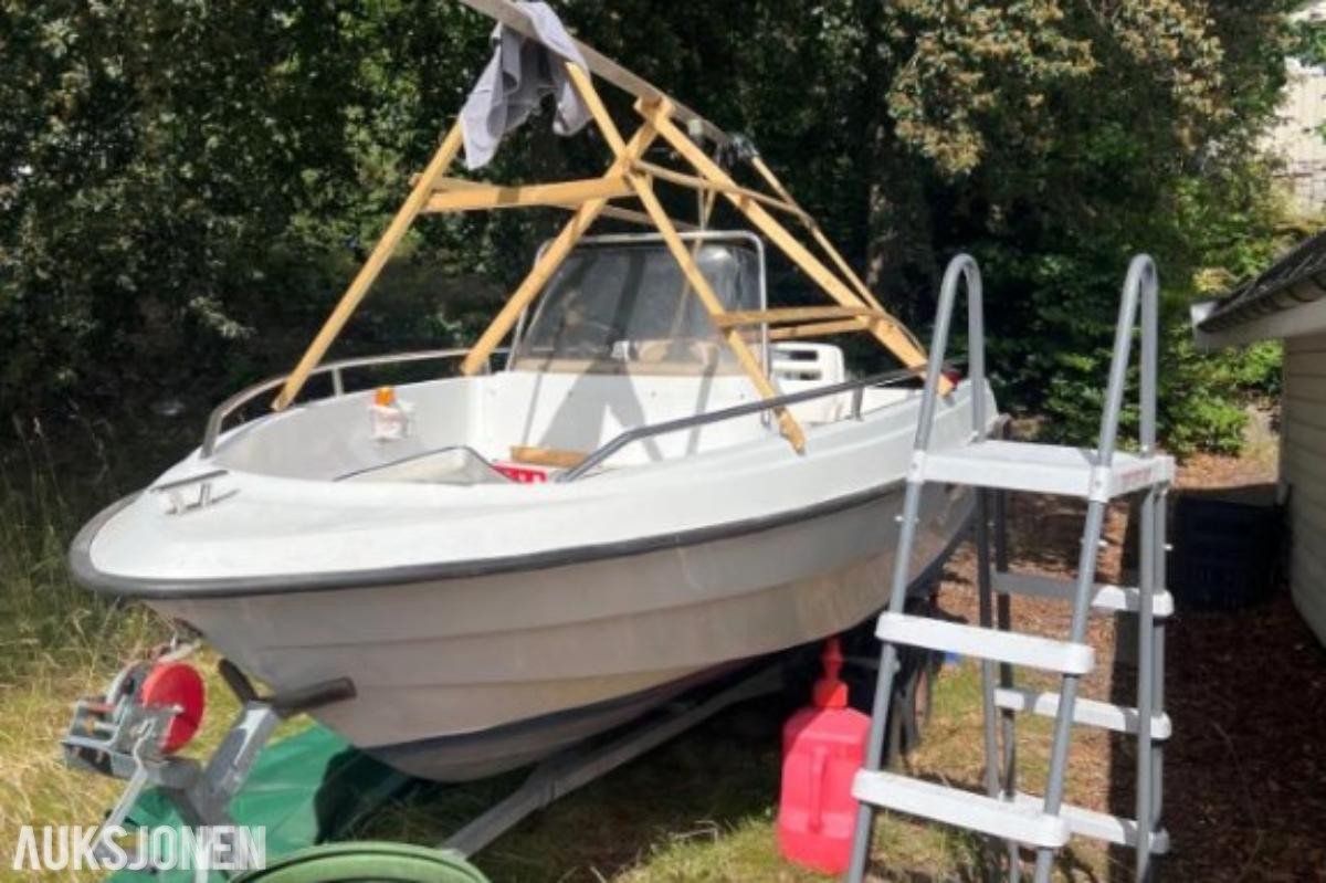 1995 Ryds 475 GT båt med henger