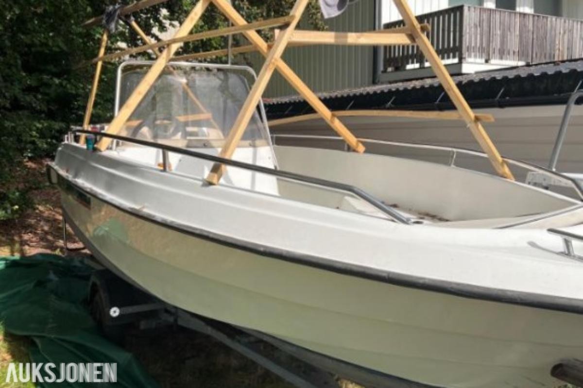 1995 Ryds 475 GT båt med henger