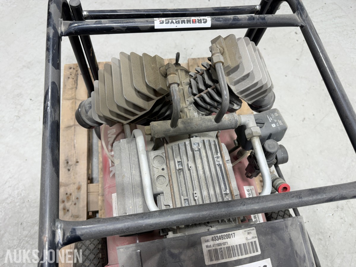 Motek 280/24 håndverkerkompressor – 230 V – 280 l/min – 10 bar