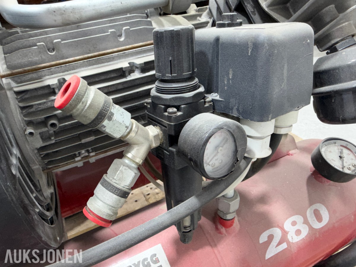 Motek 280/24 håndverkerkompressor – 230 V – 280 l/min – 10 bar