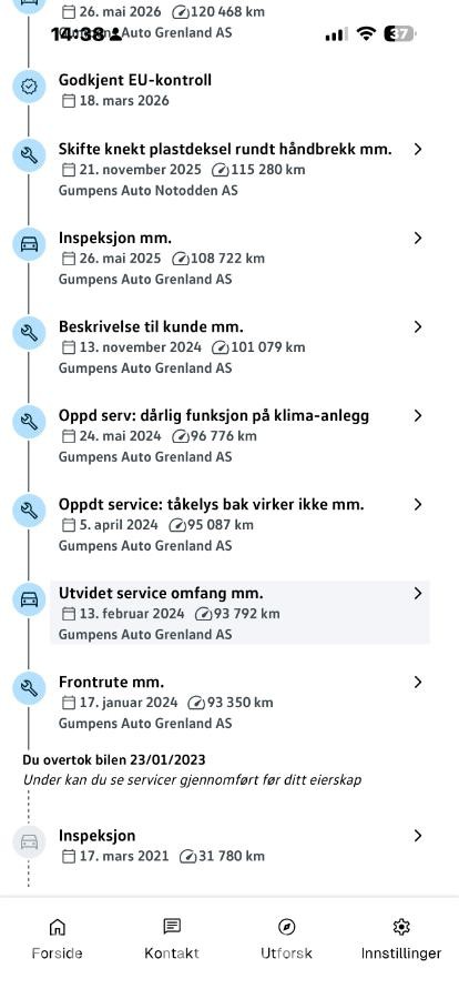 2020 Volkswagen E-up! Long Range 122839km