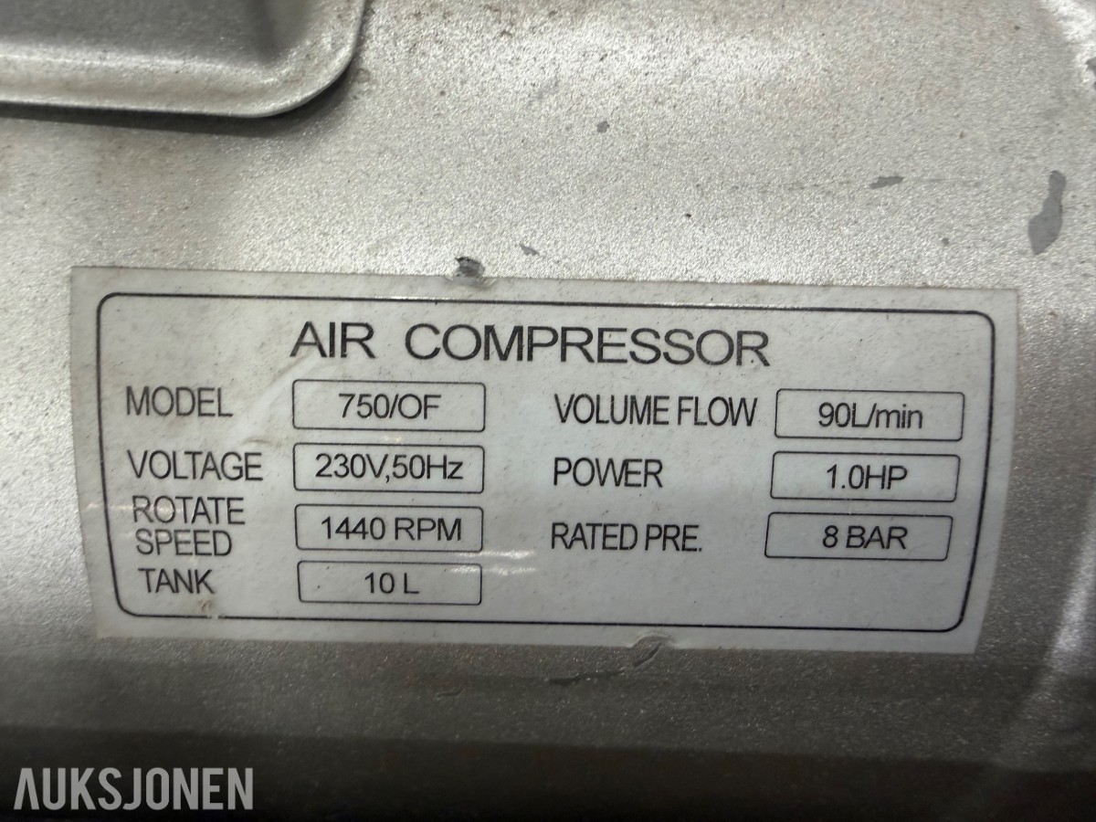 MFT og Italair kompressorer m/diverse utstyr