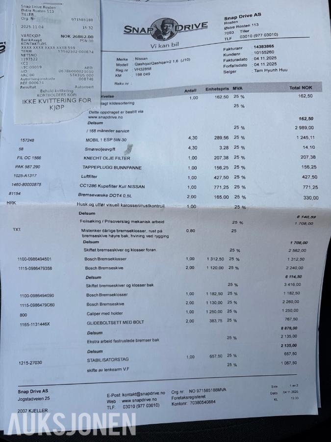 2011 Nissan Qashqai 1.6 117hk manuell s+v dekk eu ok