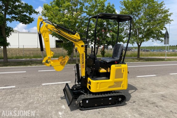 2026 Günter Grossmann - 12 timers auksjon - Europas ledende - GG800N - 900KG DIESELDREVET MINIGRAVER - HELT NY OG UBRUKT, 1 timer